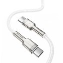 Kabel USB-C do USB-C Baseus Cafule, 100W, 1m (biały)