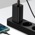 Ładowarka sieciowa Baseus GaN2 Lite, USB + USB-C, 65W, EU (czarna)