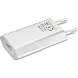 Ładowarka sieciowa USB 5V 1A biała