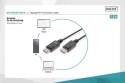 Kabel połączeniowy DisplayPort z zatrzaskami 1080p 60Hz FHD Typ DP/DP M/M czarny 1m