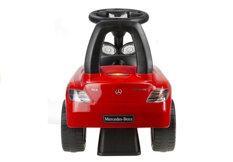 Jeździk Mercedes SLS AMG Pchacz Dla Dziecka Oparcie Schowek Czerwony