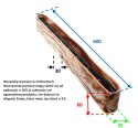 Listwa Nabąblająca Napowietrzająca 60cm