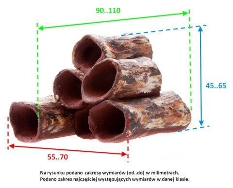 Rurkobloczek Krewetkowy Ciemny 6-Rurek
