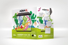 Aquael Zestaw Akwar. Leddy MINI 35 CZARNY