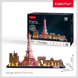 Puzzle 3D LED City Line Paryż
