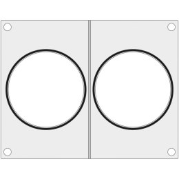 Matryca forma do zgrzewarek MCS na dwa pojemniki na zupę śr. 115 mm - Hendi 805497