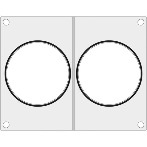 Matryca forma do zgrzewarek MCS na dwa pojemniki na zupę śr. 115 mm - Hendi 805497