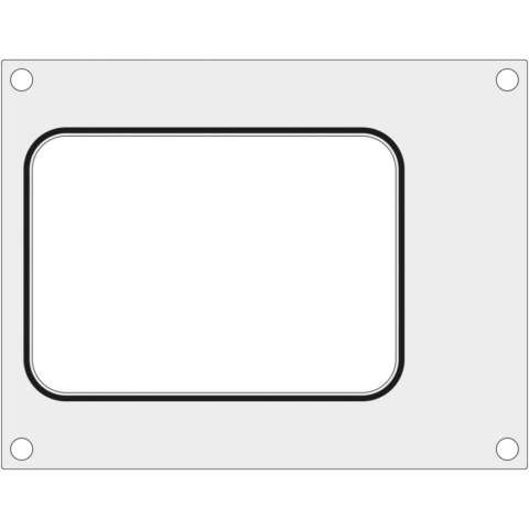 Matryca forma do zgrzewarek MCS na tackę bez podziału 187x137 mm - Hendi 805565