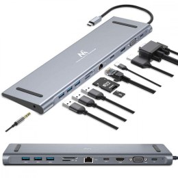 Stacja dokująca USB-C HUB Type-C 11w1 MCTV-850
