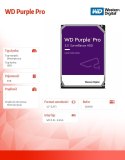 Dysk wewnętrzny WD Purple Pro 8TB 3,5 256MB SATAIII/7200rpm