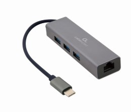 Hub 3 portowy USB 3.1 z kartą sieciową