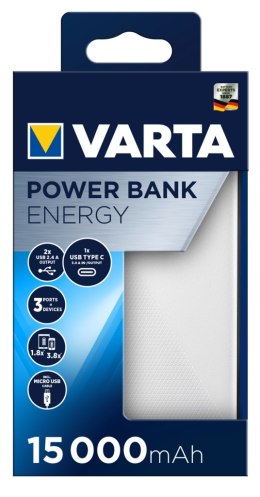 POWER BANK ENERGY 15000mAh VARTA