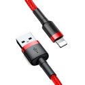 Kabel Lightning USB Baseus Cafule 1,5A 2m (czerwony)