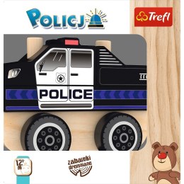 Auto drewniane Policja