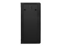 Szafa instalacyjna wisząca 19 cali 22U 600X450mm czarna (drzwi szklane)