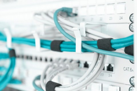 Organizator wspornik kablowy 1U typu Ring 40x60, RAL 7035