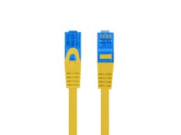 Patchcord kat.6a S/FTP CCA 1.0m Żółty