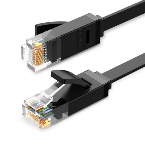 Płaski kabel sieciowy UGREEN NW102 Ethernet RJ45, Cat.6, UTP, 5m (czarny)