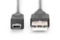 Kabel połączeniowy USB 2.0 HighSpeed "Canon" Typ USB A/miniUSB B (5pin) M/M czarny 1m