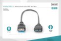 Kabel połączeniowy USB 3.1 Gen.1 SuperSpeed 5Gbps Typ USB A/microUSB B M/M czarny 0,25m