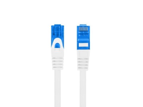 Patchcord kat.6a S/FTP CCA 1.0m Biały