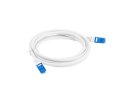 Patchcord kat.6a S/FTP CCA 1.0m Biały