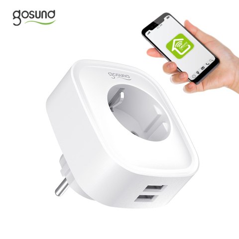 Inteligentne gniazdko WiFi Gosund SP112 2xUSB, 16A, Tuya