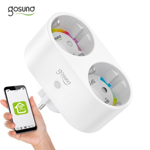 Podwójne inteligentne gniazdko WiFi Gosund SP211 3500W, Tuya