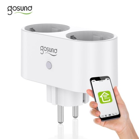 Podwójne inteligentne gniazdko WiFi Gosund SP211 3500W, Tuya