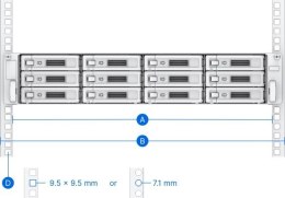 Zestaw szyn rack Rail Kit RKS-02