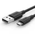 Kabel micro USB UGREEN US289 QC 3.0 2.4A 1.5m (czarny)