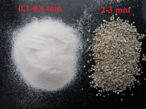 Żwirek Piasek Kwarcowy Naturalny Krewetki 2-3 Mm 25Kg