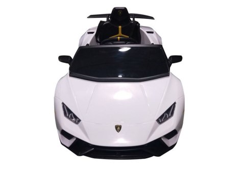 Auto na akumulator Lamborghini Huracan Pilot Światła LED MP3 Białe