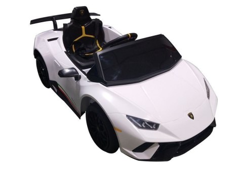 Auto na akumulator Lamborghini Huracan Pilot Światła LED MP3 Białe