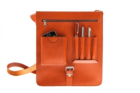 Raportówka 2-komorowa Vintage P37 NATURAL