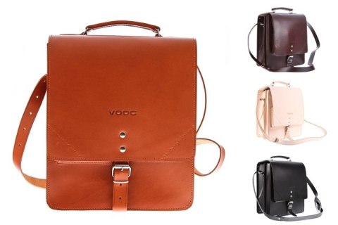 Raportówka 2-komorowa Vintage P37 NATURAL