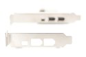 Karta (Kontroler) Firewire (400) PCI Exp., 2xZew. 1xZew.(Mini) IEEE1394a 6pin+Mini,Low Profile,VT6308P