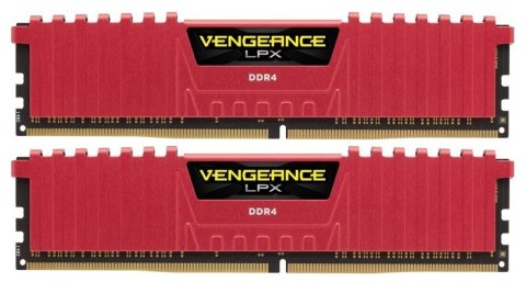 Pamięć DDR4 Vengeance LPX 16GB/3200(2*8GB) CL16-18-18-36 1,35V XMP 2.0 czerwona