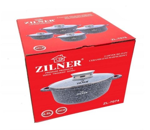 GARNEK MARMUROWY 6.8L / 28cm ZILNER ZL-7074