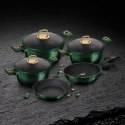 GARNKI 10 EL. BERLINGER HAUS METALLIC EMERALD BH-6065