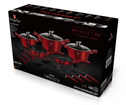 GARNKI BERLINGER HAUS 17 ELE METALLIC BURGUNDY BH-6162