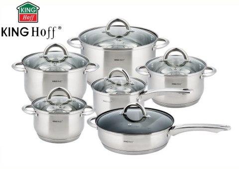 GARNKI KiNGHOFF SILVER MARBLE 12 ELE KH-4457