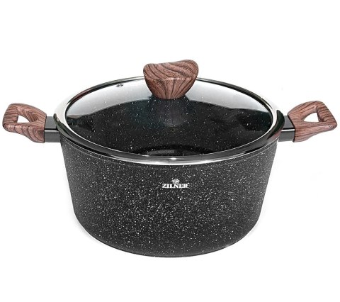 GARNKI z POWŁOKĄ GRANITOWĄ 15 ELE. ZILNER FOREST ZL-8518