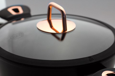 KOMPLET GARNKÓW POWŁOKA GRANIT 10 EL. BERLINGER HAUS BLACK ROSE BH-6149