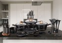 KOMPLET GARNKÓW POWŁOKA GRANIT 10 EL. BERLINGER HAUS BLACK ROSE BH-6149