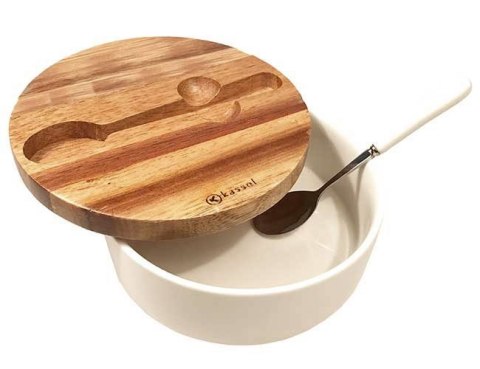 PORCELANOWA CUKIERNICA Z ŁYŻECZKĄ KASSEL no. 93557 AKACJA