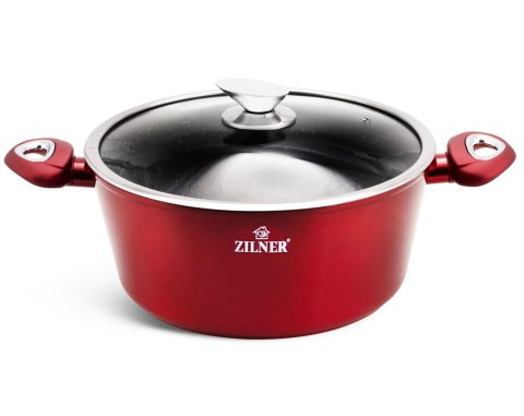 ZESTAW GARNKÓW Z POWŁOKĄ GRANITOWĄ 15 EL. ZILNER CHERRY RED ZL-8516