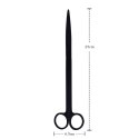 Deep Aqua Nożyczki Proste Czarne 25cm