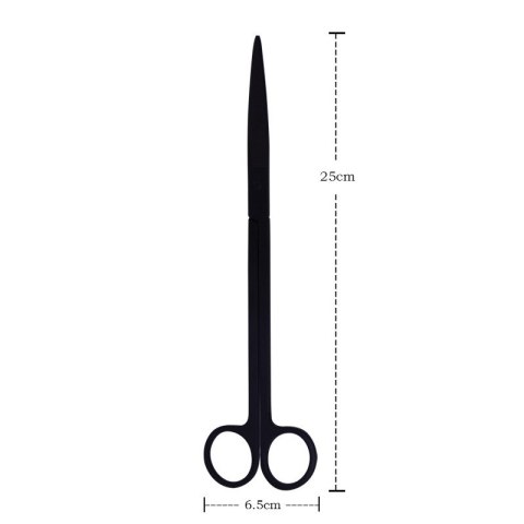 Deep Aqua Nożyczki Proste Czarne 25cm