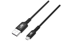 Kabel USB-Micro USB 2m silikonowy czarny Quick Charge